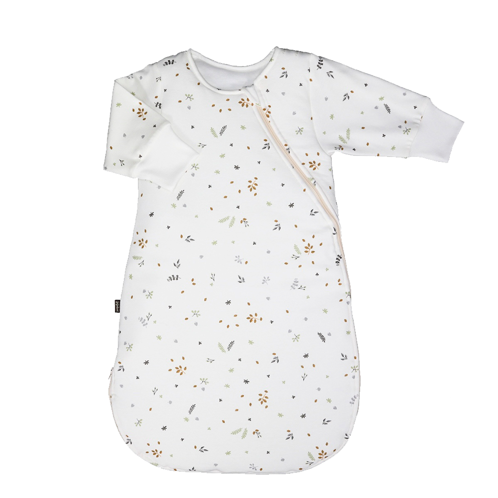 Pajamang Sleeping Bag Hojas T 0-6 Organikong Cotton — Sonpetit