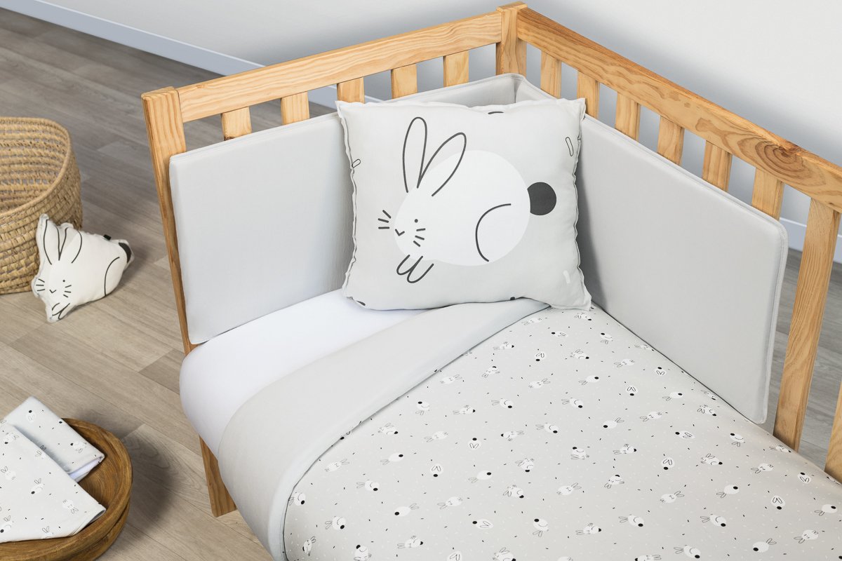 婴儿被套 Rabbit Gris — Sonpetit