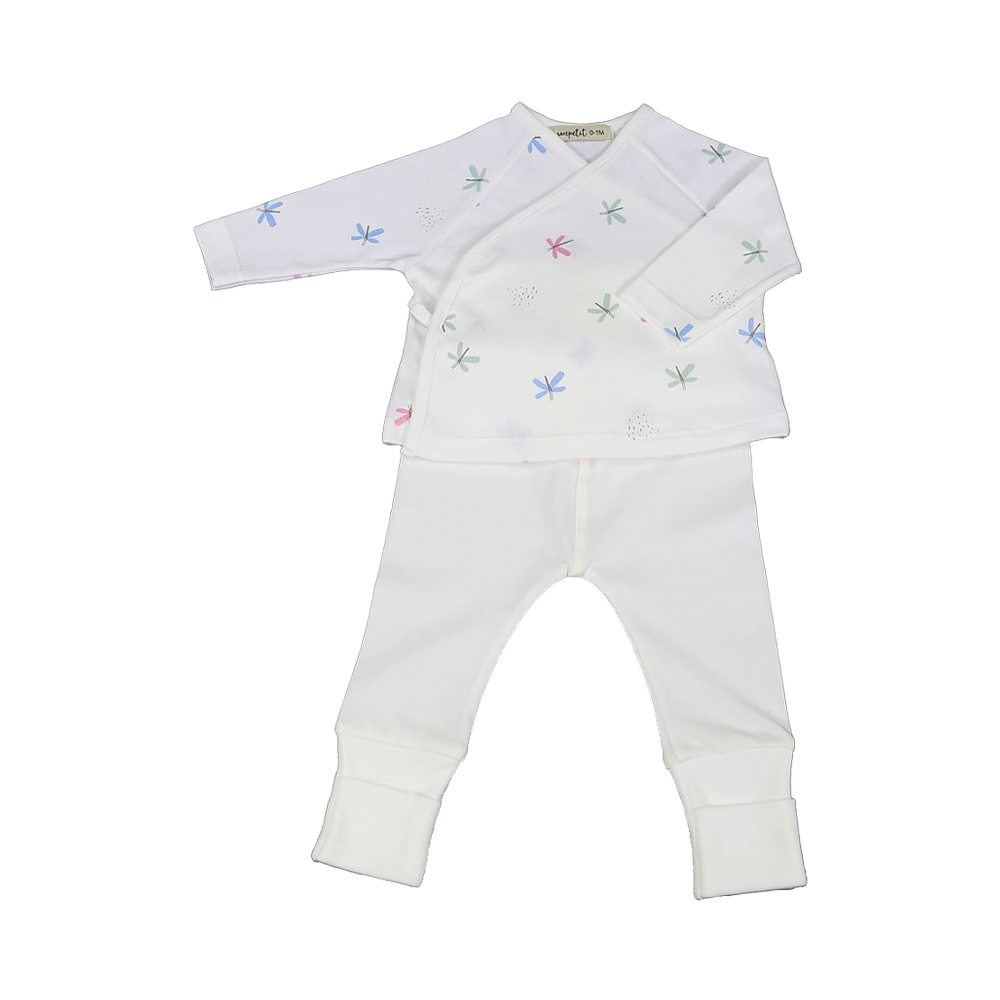 Jubón+Polaina LIBÉLULAS Algodón Orgánico — Sonpetit