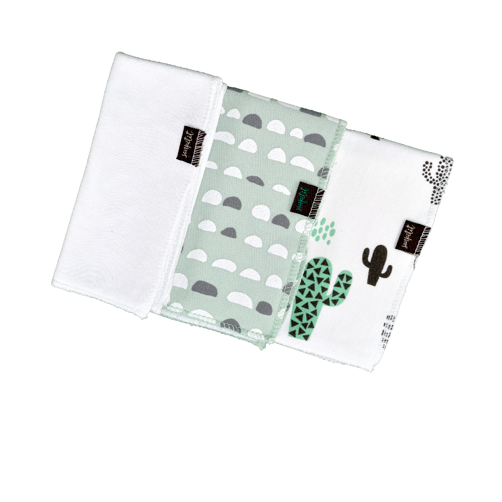 Washcloth Set Rock Green / Cactus — Sonpetit