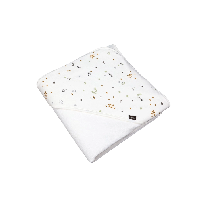 Cape de bain tablier Hojas Coton biologique — Sonpetit