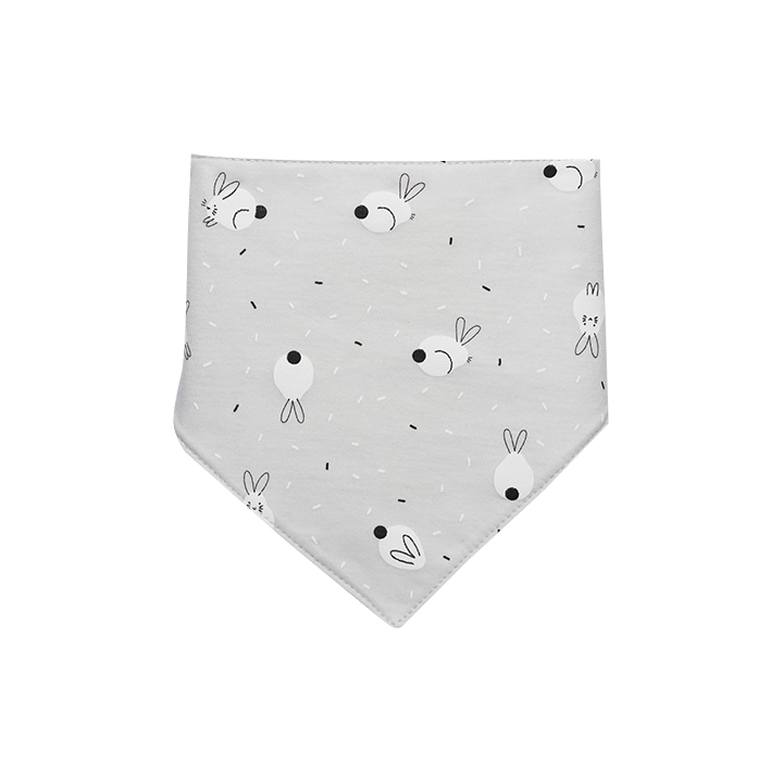 Bavoir bandana Rabbit Gris — Sonpetit