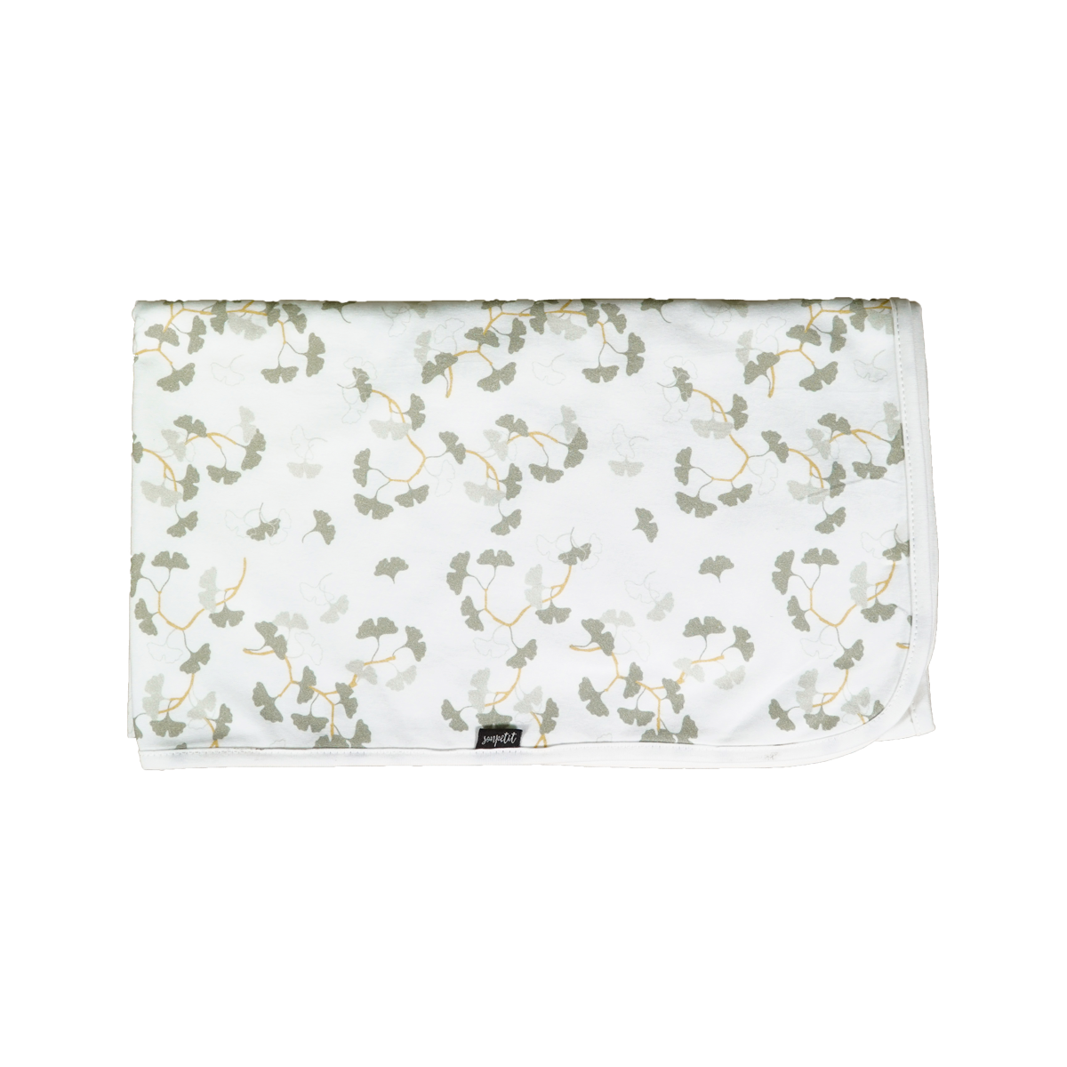 Bambus-Pucktuch Ginko Verde — Sonpetit