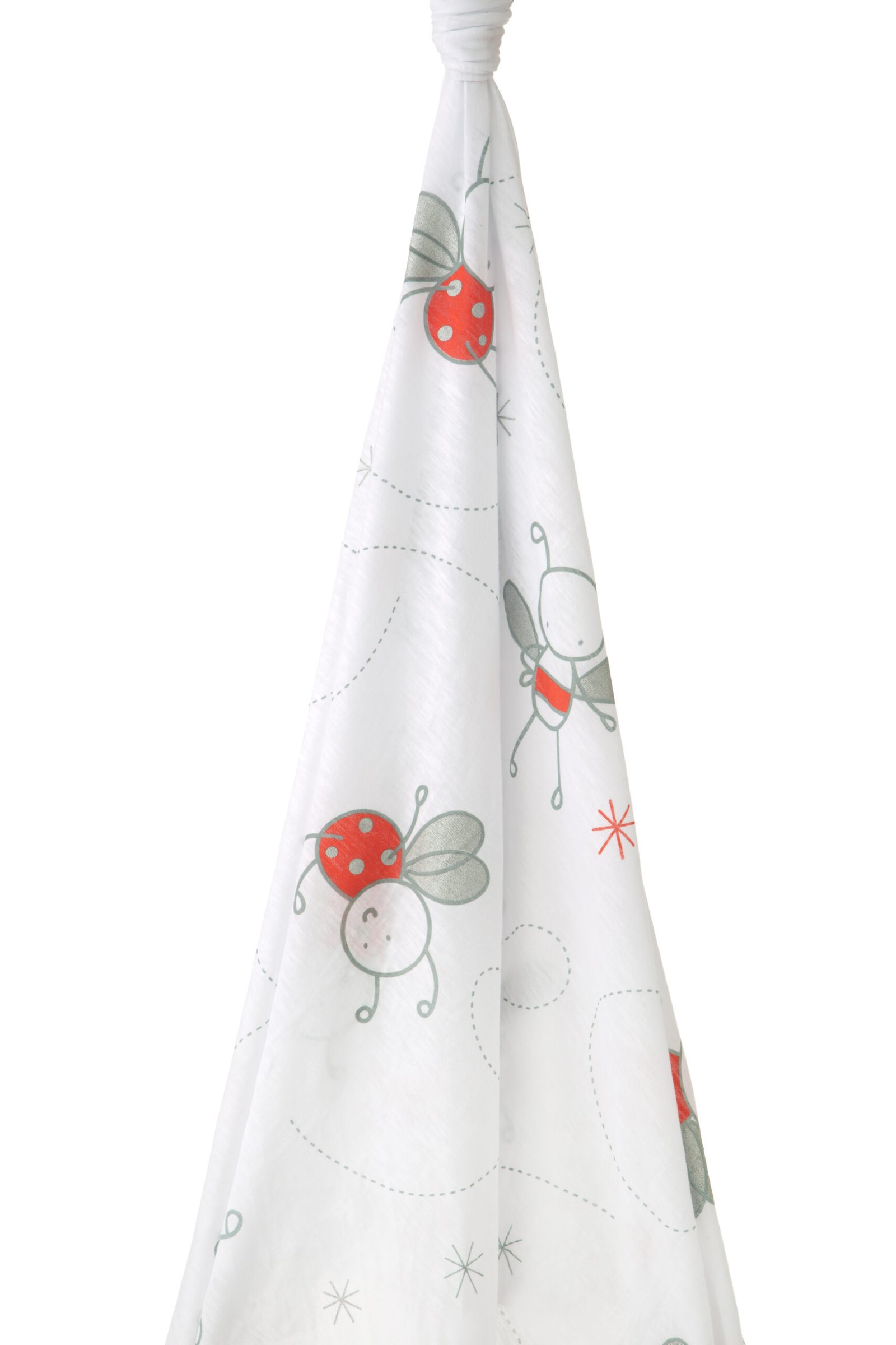 Mousseline en coton Petite abeille Rouge — Sonpetit